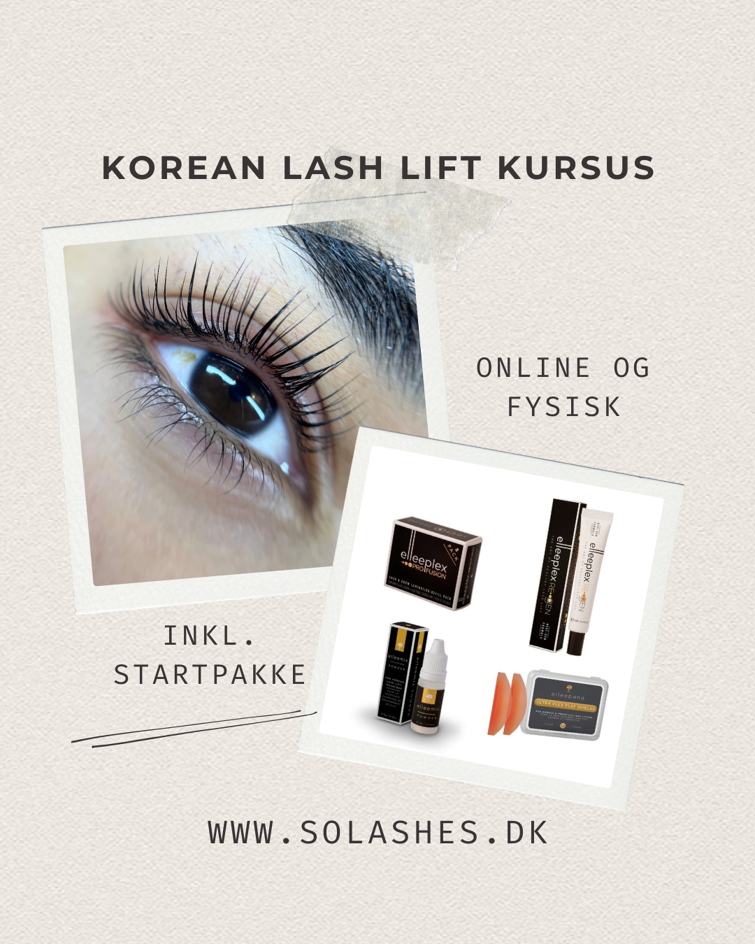 korean lash lift kursus