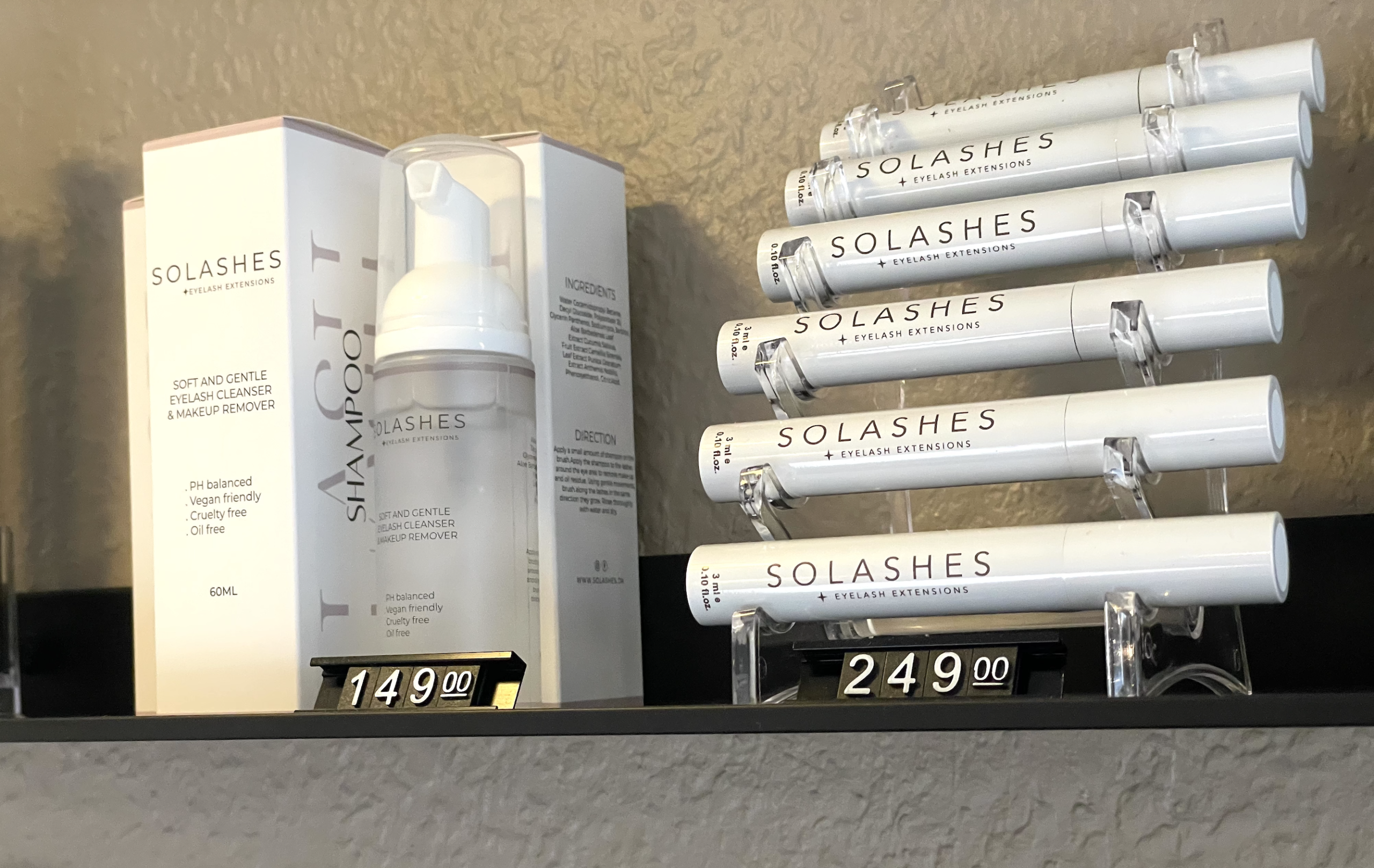 prisskilt i salon